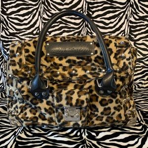 EUC studded leopard Lux deVille Bag